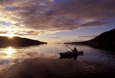 andrew-kayaking-at-sunset-in-Alaska